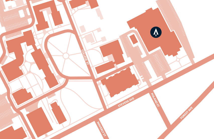 UNE's Innovation Hall map of Portland Campus